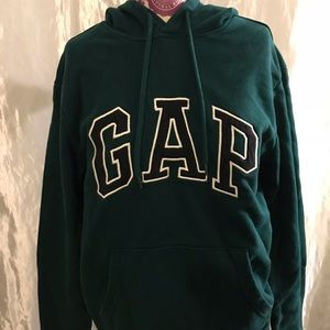 GAP Embroidered Logo Green Hoodie
